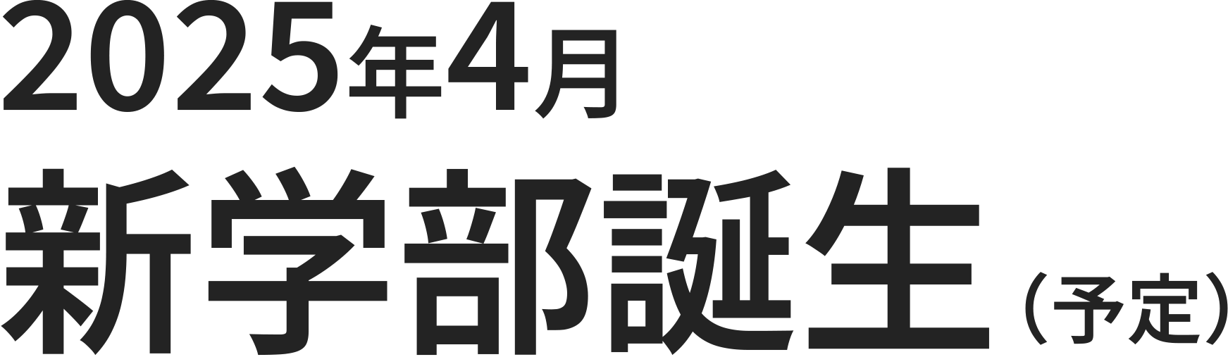 2025년 4월 신학부 탄생(예정)