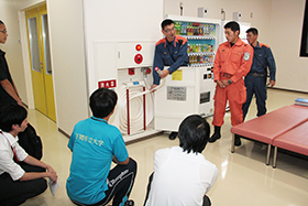 실내 소화전의 취급 설명